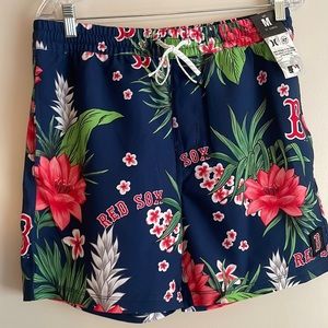 Hurley 47 Brand MLB Boston Red Sox Swim Trunks Size M NWT $55 Board Shorts